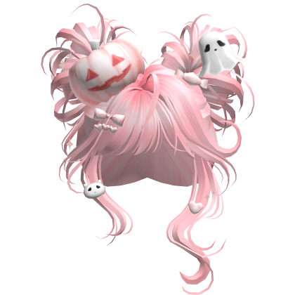Spooky Halloween Pumpkin Buns  (Pink)