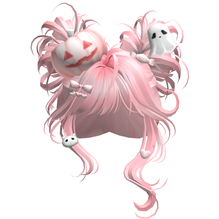 Spooky Halloween Pumpkin Buns  (Pink)