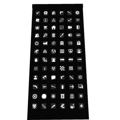 Monochrome White UI Icon Pack
