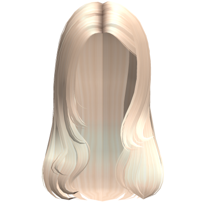Platinum Blonde Cute Preppy Soft Wavy Hair Roblox item