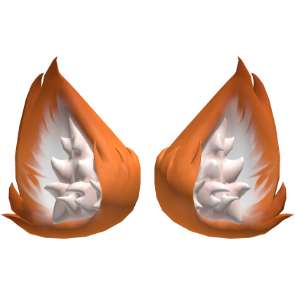 Big Fluffy Furry Cat Ears | Orange Fox V1