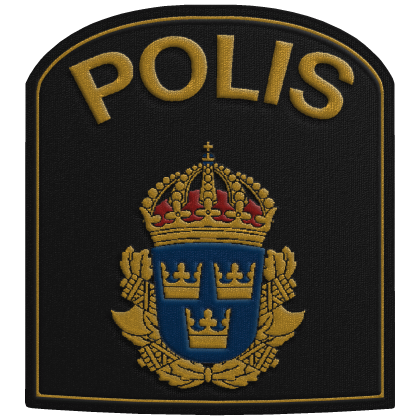 Swedish Polis Backpanel Patch Roblox item