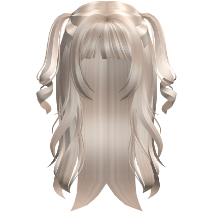 Lush Dreamy Curly Twintails (Platinum Blonde) Roblox item