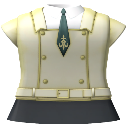 code anime academy school uniform in light yellow