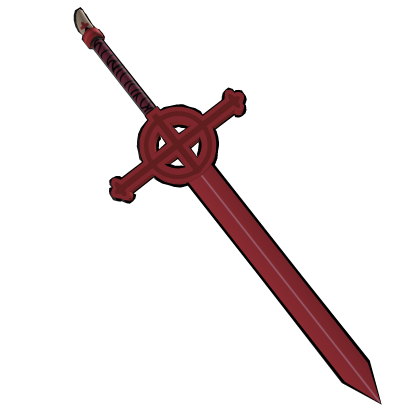 Adventurer's Crimson Demon Sword [Cartoon Outline]