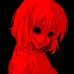 Mi ayuda ropa rojo terror