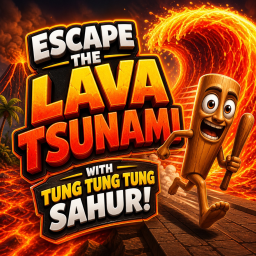 Escape the LAVA TSUNAMI with TUNG TUNG TUNG SAHUR!