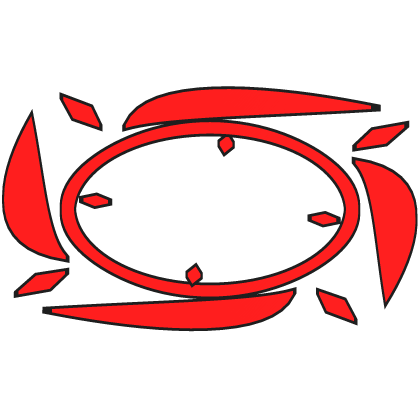 Glowing Eclipse Halo Red Black Roblox item