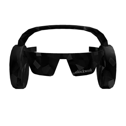 Black Sparkle Time Clockwork Shades + Headphones | Roblox Item