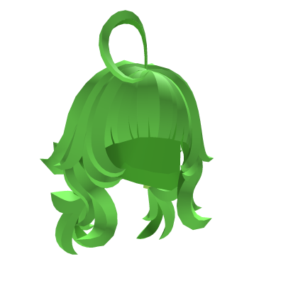Cherry's Blocky Green Pigtails Roblox item