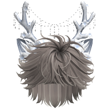 Christmas Messy Hair w/ Antlers