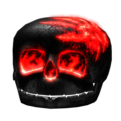 [GLOW] Black & Inferno Red Scorched Riddling Skull