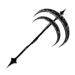 Gunmetal Immortal Scythe of The Moon