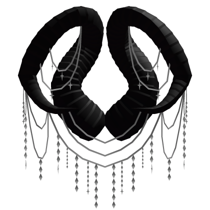 Black White Reigning Demonic Battle Lord Horns Roblox item