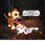 Monkeys eating unicorns