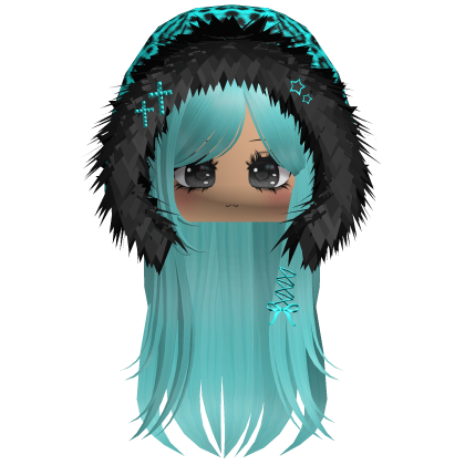 Cyan Leopard Hood Girl 
