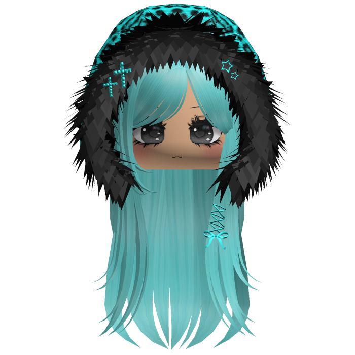 Cyan Leopard Hood Girl 