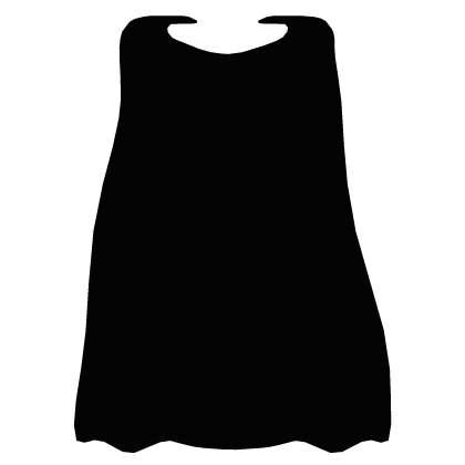 Cartoony White Cape Roblox item