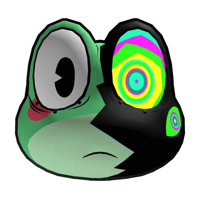 Abstracted Ribbit Head