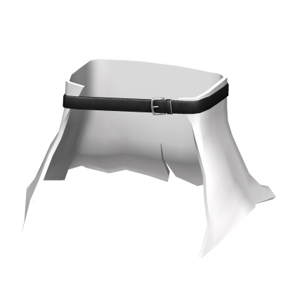 White waist coat with a belt [1.0] Roblox item