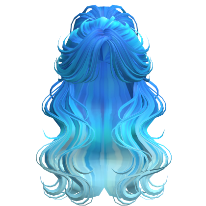 Crimped Wavy Empress Ponytail Ocean
