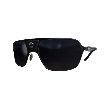 𝐌𝐄 | Authentic Black Chrome Shield Sunglasses