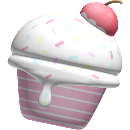 ꒰ white frosting cupcake with sprinkles 🧁꒱ Roblox item