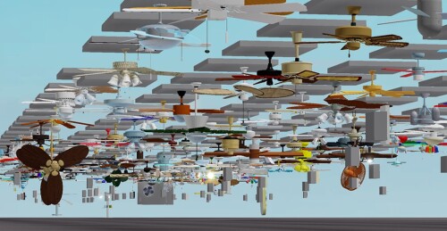 A lot of ceiling fans