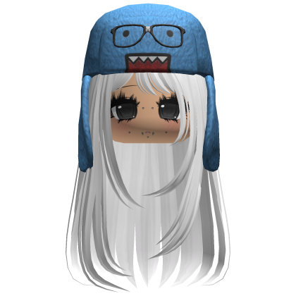 Domo Long Girl Hair White V2