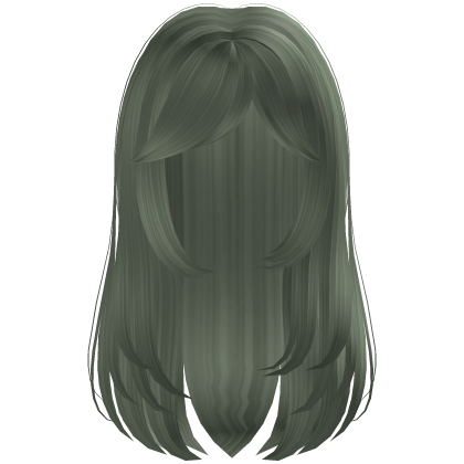 Wispy Wavy Casual Hair (Dark Green) Roblox item