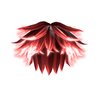 Emissive Fluffy Red Glowing Hair Roblox item