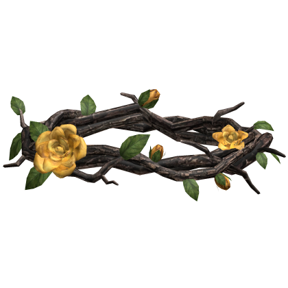 Rose Thorn Crown - Golden Yellow Roblox item