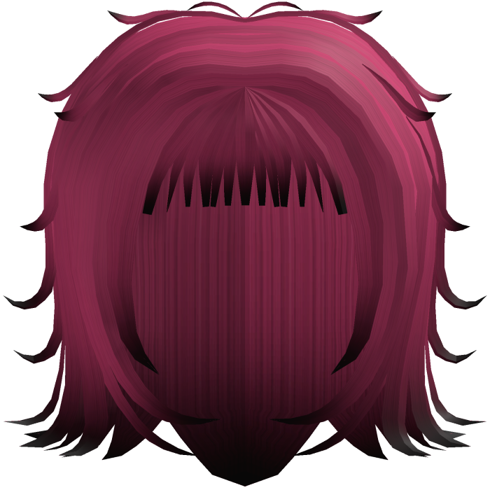  Punk Messy Hair Pink and Black