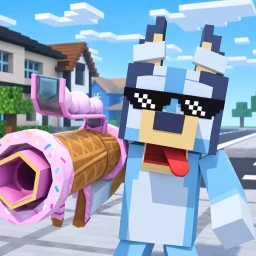 Block City Wars Bluey: Cops and Robbers ALPHA 🎃 icon