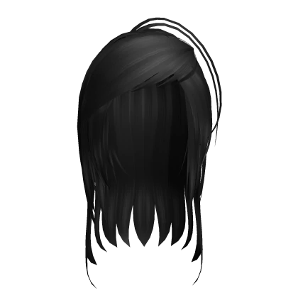 Messy Layered Scene Queen Emo Cybergoth Hair Black | Roblox Item ...