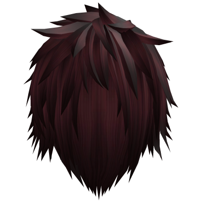 red messy  jaggered spikey emo vkei hair Roblox item