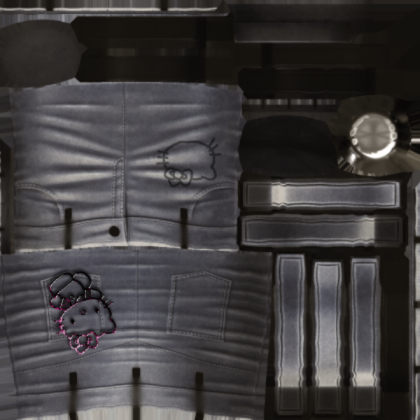 Hello Kitty Jean Skirt Grunge Emo Y2K Gyaru Roblox decal