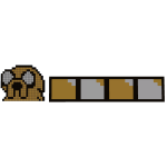 Yellow Doggy health Bar  320 Robux 