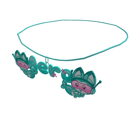 Cyan Frutiger Aero Necklace