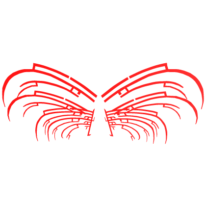 Red T.R.I Reworked Plasma Big Wings [ Glow ] Roblox item