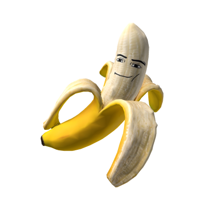 Man Face Banana Back Funny Roblox item