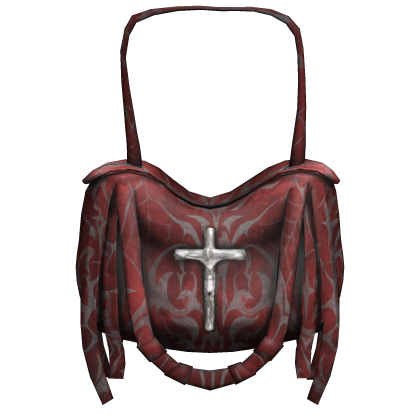 Red Grunge Emo Strapped Handbag 1.0