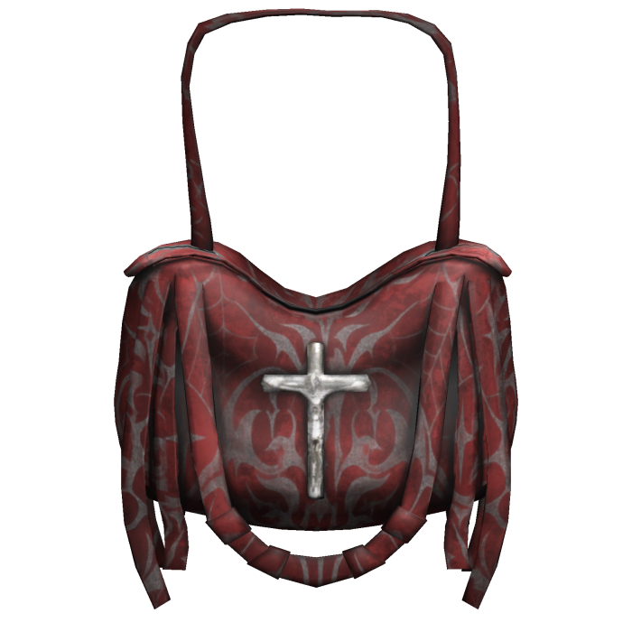 Red Grunge Emo Strapped Handbag 1.0