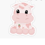 Cute as a strawberry cow