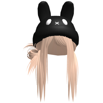 Moe Messy Girl Hair W/ Bunny Hat  Blonde V2
