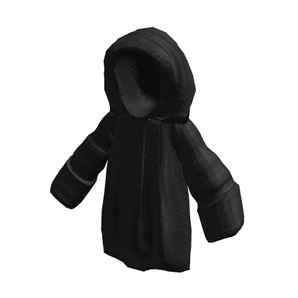 Fur Hooded Jacket Black | Roblox Item - Rolimon's