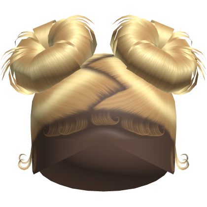 Doll Zig-Zag Part Double Buns (Blonde)