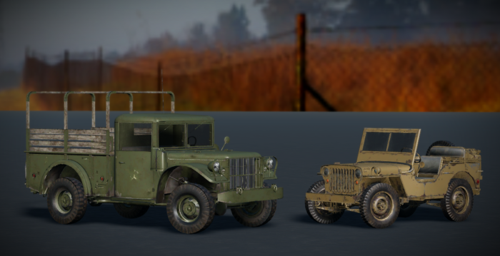 War Thunder US Military Prop Vehicle Pack preview 1