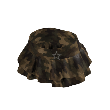 Brown Camo Star Skirt