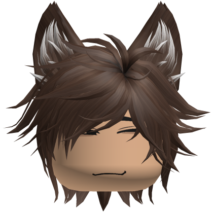 Neko Cat Boy Anime Gamer Spikey Hair (Brown)
